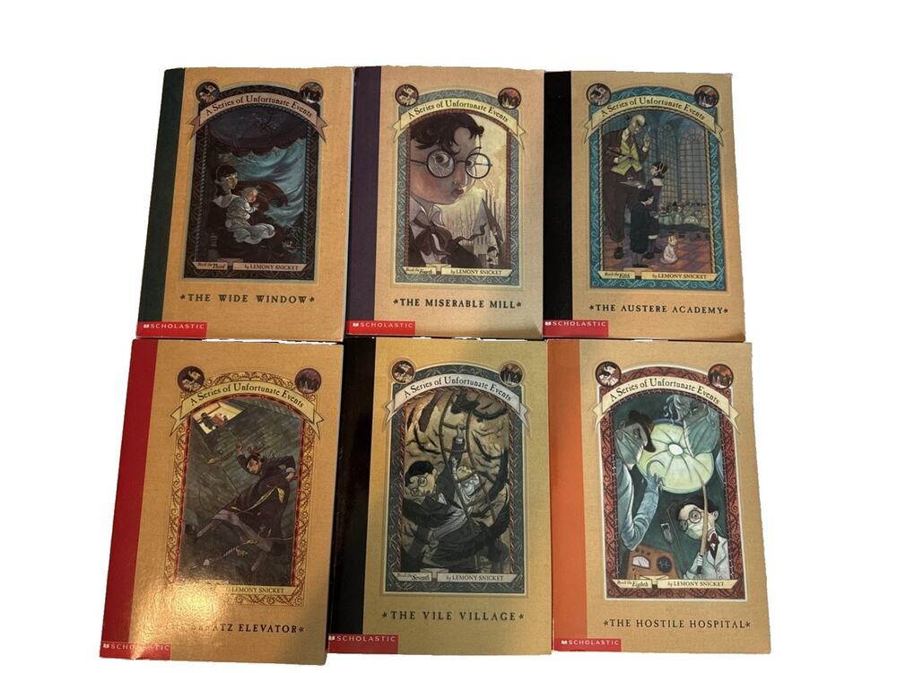 Series of Unfortunate Events #3-8 by Lemony Snicket PB Like New